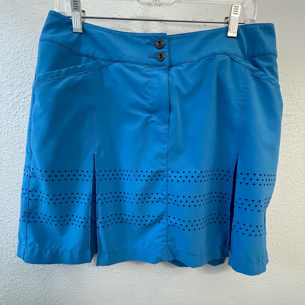 Chase 54 Blue Buttoned Skirt with Shorts